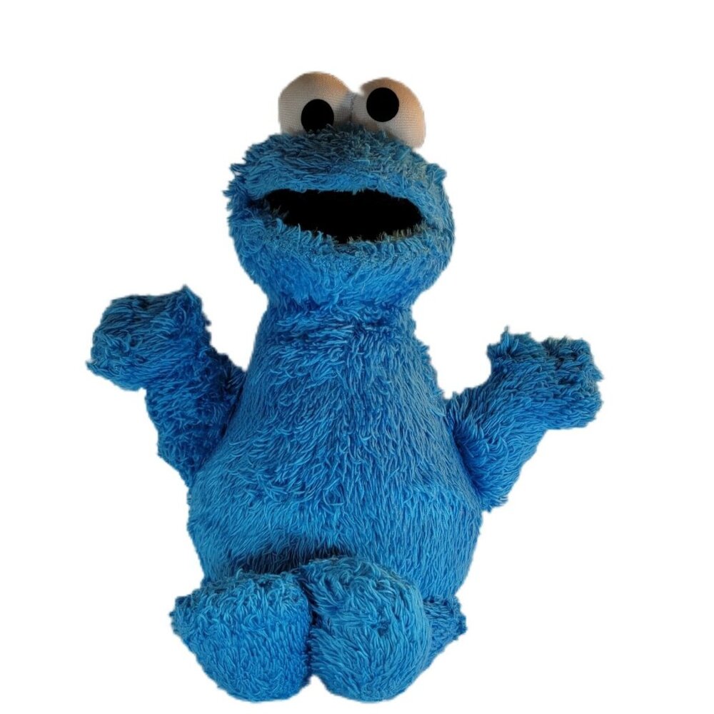 Cookie Monster Sesame Street Plush Stuffed Animal 10"  Blue Muppet Hasbro BNC